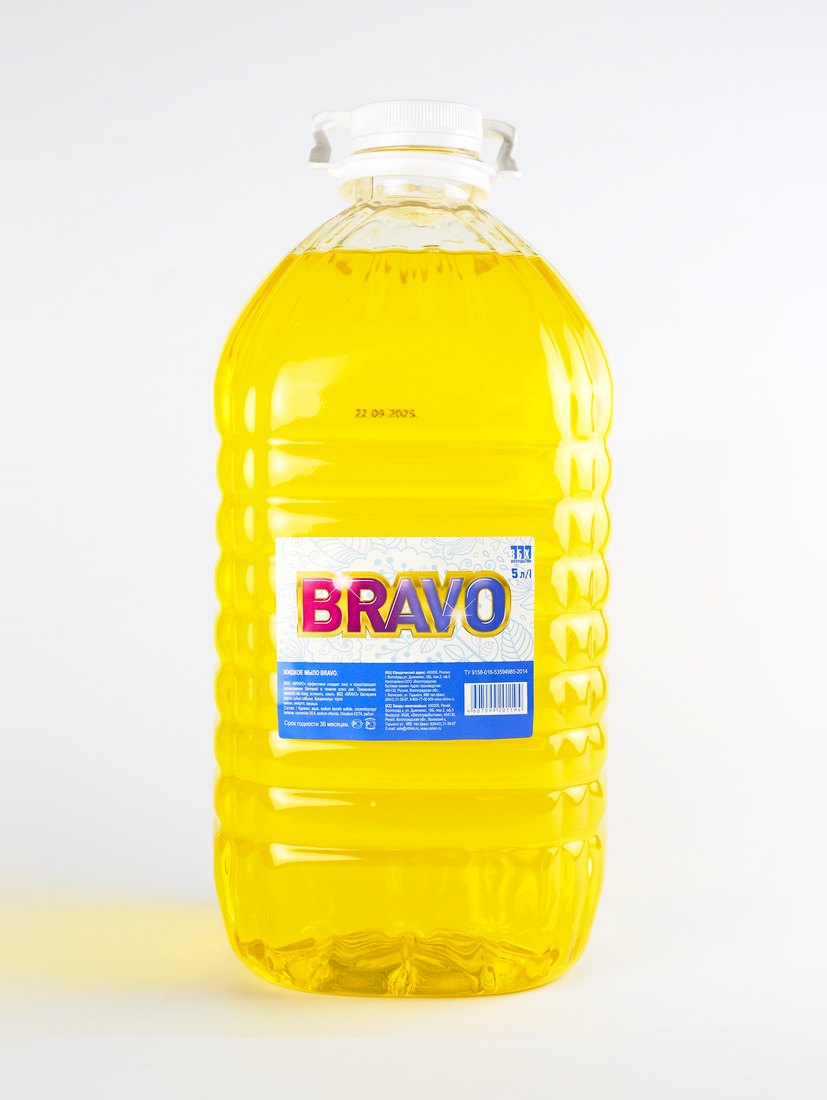 Жидкое мыло BRAVO «Лимон», 5 л