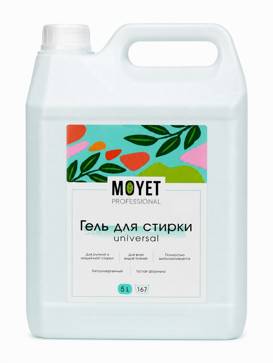 Гель для стирки MOYET Universal, 5 литров
